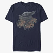 Merch Star Wars: The Mandalorian - FLOWER CHILD Unisex T-Shirt Navy Blue
