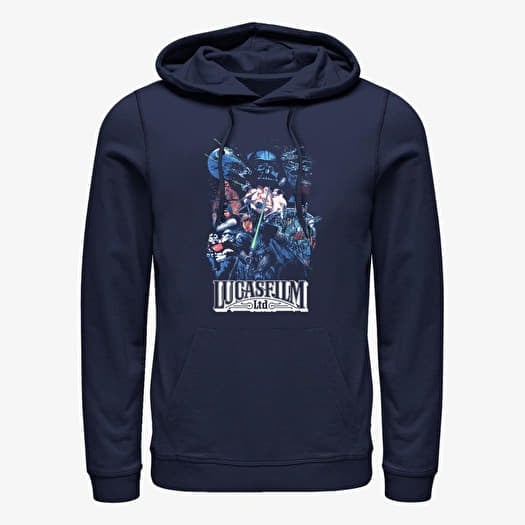 Sudadera Merch Star Wars - Lucas Group Shot Unisex Hoodie Navy Blue
