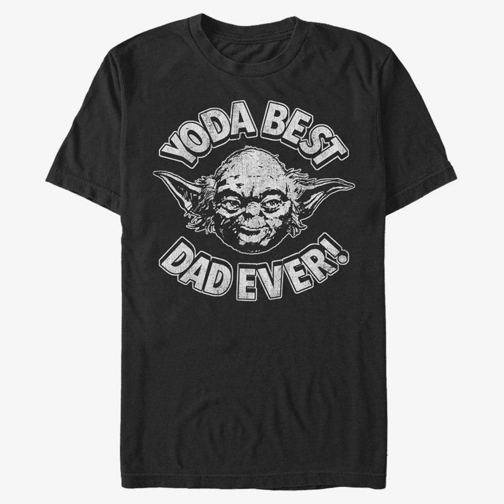 T-Shirts Merch Star Wars: Classic - Yoda Best Dad Unisex T-Shirt Black