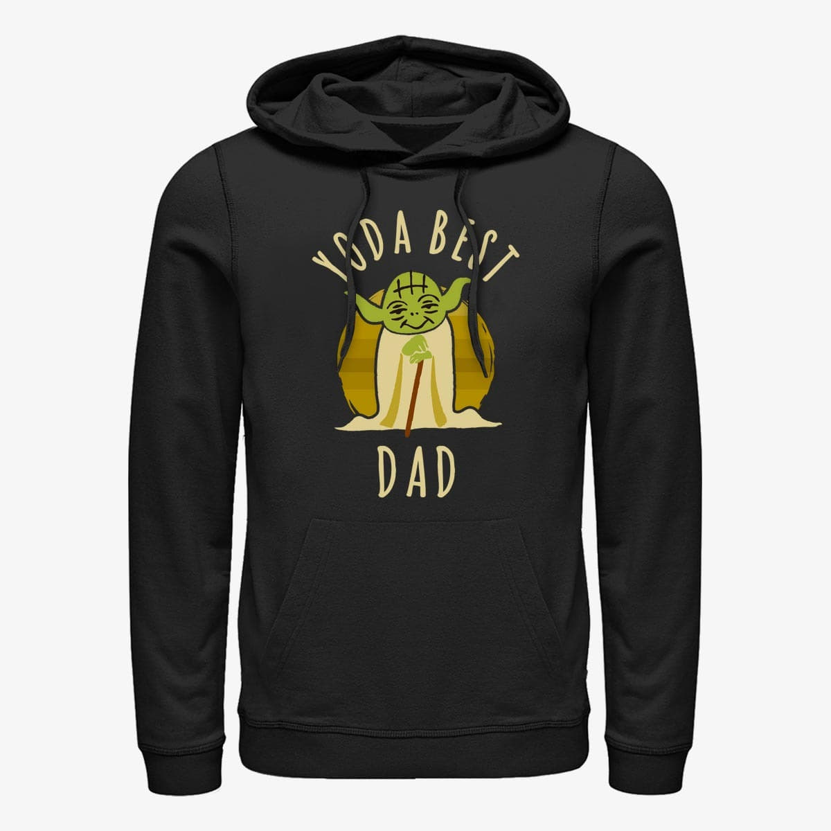 Суитчъри Merch Star Wars: Classic - Best Dad Yoda Says Unisex Hoodie Black