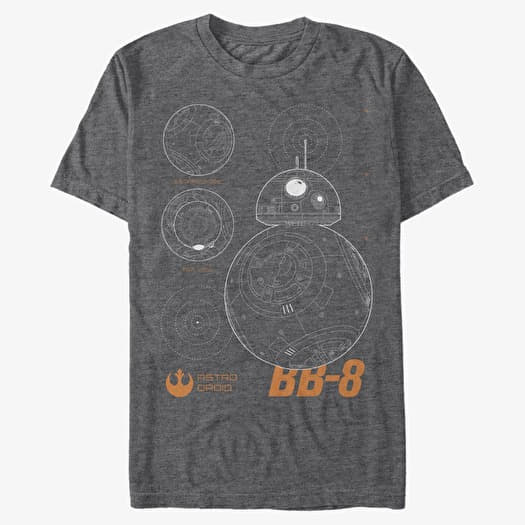 T-shirt Merch Star Wars: Episode 7 - BeeBee Unisex T-Shirt Dark Heather Grey