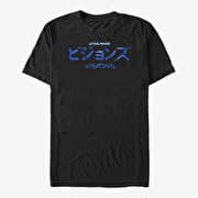 Merch Star Wars: Visions - STV Logo Combined Unisex T-Shirt Black
