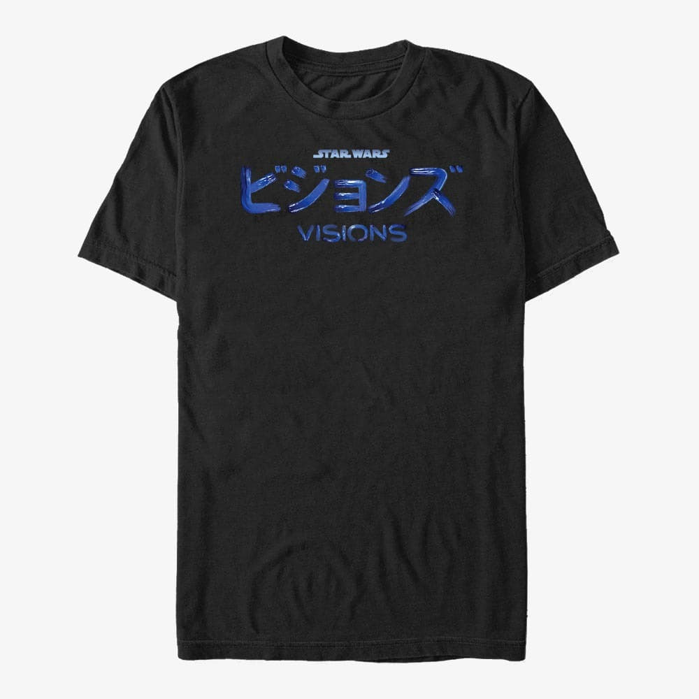 T-paidat Merch Star Wars: Visions - STV Logo Combined Unisex T-Shirt Black