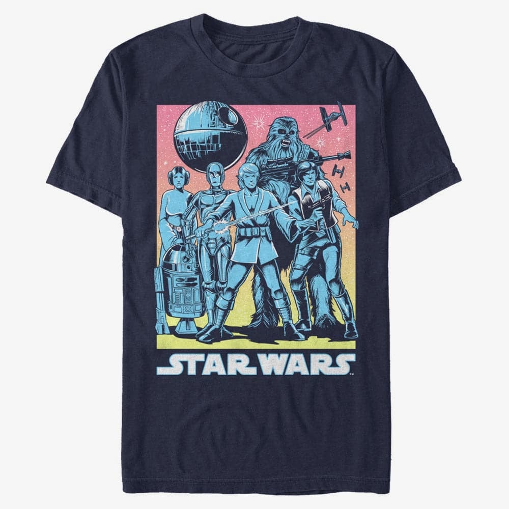 T-shirts Merch Star Wars: Classic - Rebels Are Go Unisex T-Shirt Navy Blue