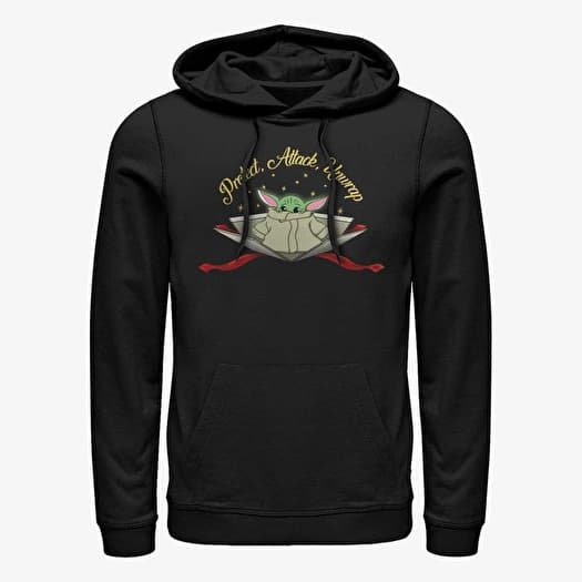 Sweatshirt Merch Star Wars: The Mandalorian - Protect Attack Unwrap Unisex Hoodie Black