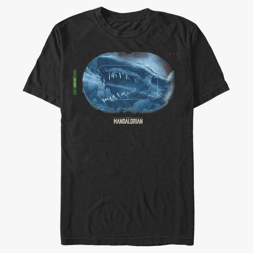 T-Shirts Merch Star Wars: The Mandalorian - Dragon Targeted Unisex T-Shirt Black