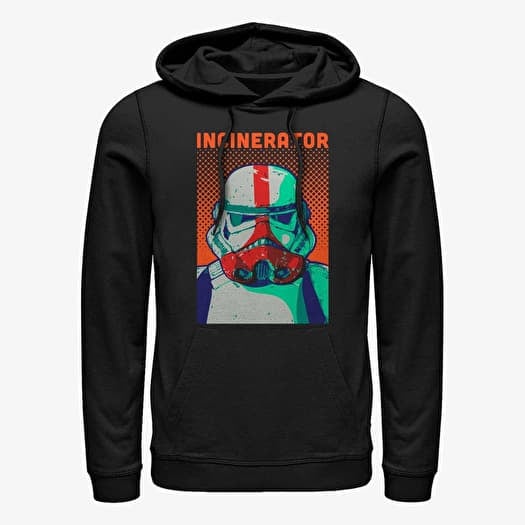 Merch Star Wars: The Mandalorian - Halftone Incinerator Unisex Hoodie Black