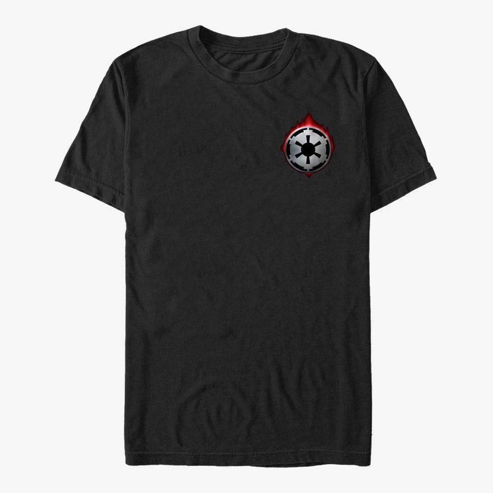 Marškinėliai Merch Star Wars: The Mandalorian - The Empire Unisex T-Shirt Black