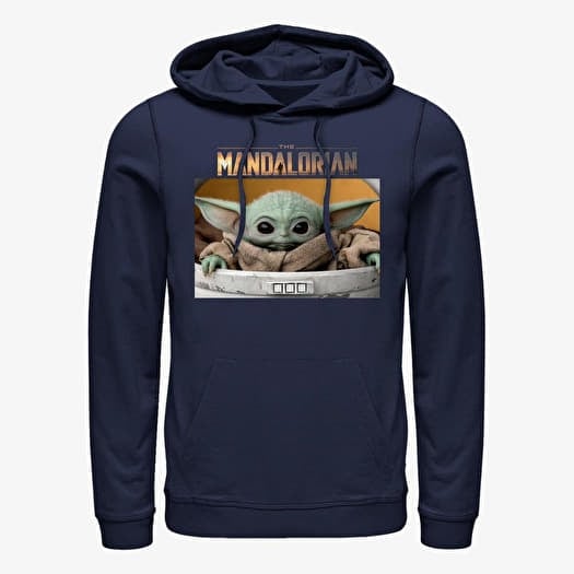 Mikina Merch Star Wars: Mandalorian - Small Box Unisex Hoodie Navy Blue