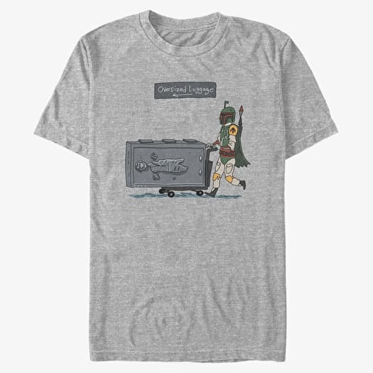 Majica Merch Star Wars: Classic - Oversized Luggage Unisex T-Shirt Heather Grey