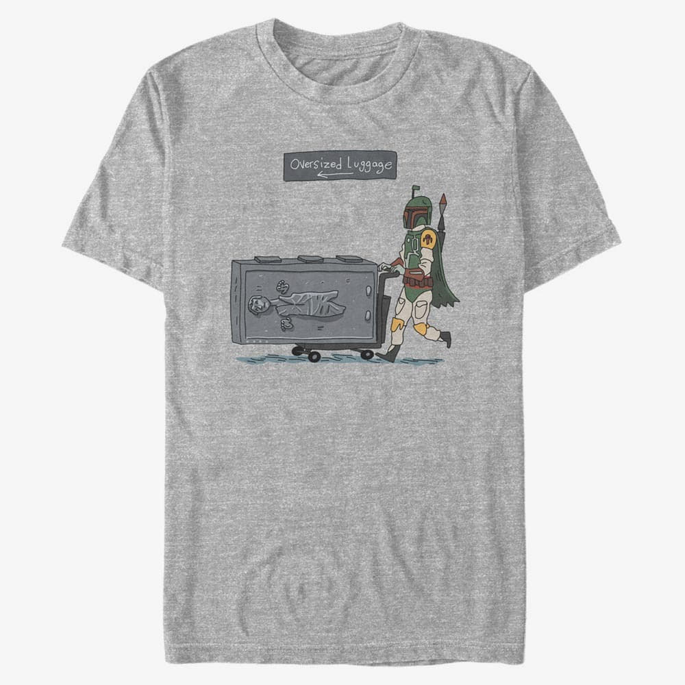 Тениски Merch Star Wars: Classic - Oversized Luggage Unisex T-Shirt Heather Grey