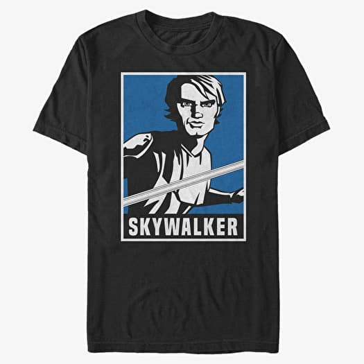 T-shirt Merch Star Wars: Clone Wars - Skywalker Poster Unisex T-Shirt Black