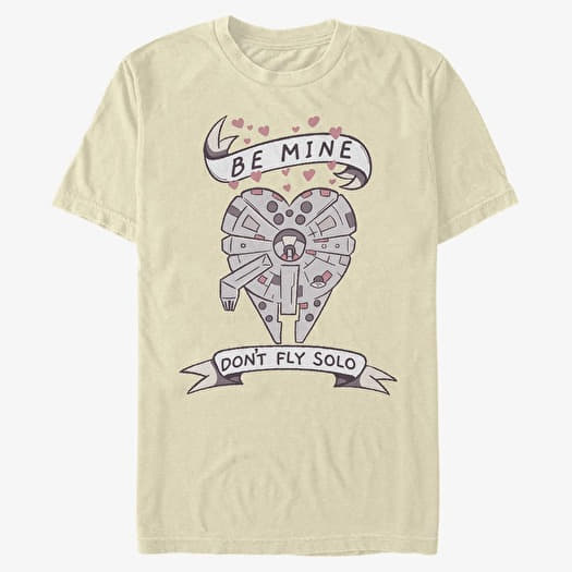 T-shirt Merch Star Wars: Classic - Be Mine Falcon Unisex T-Shirt Natural