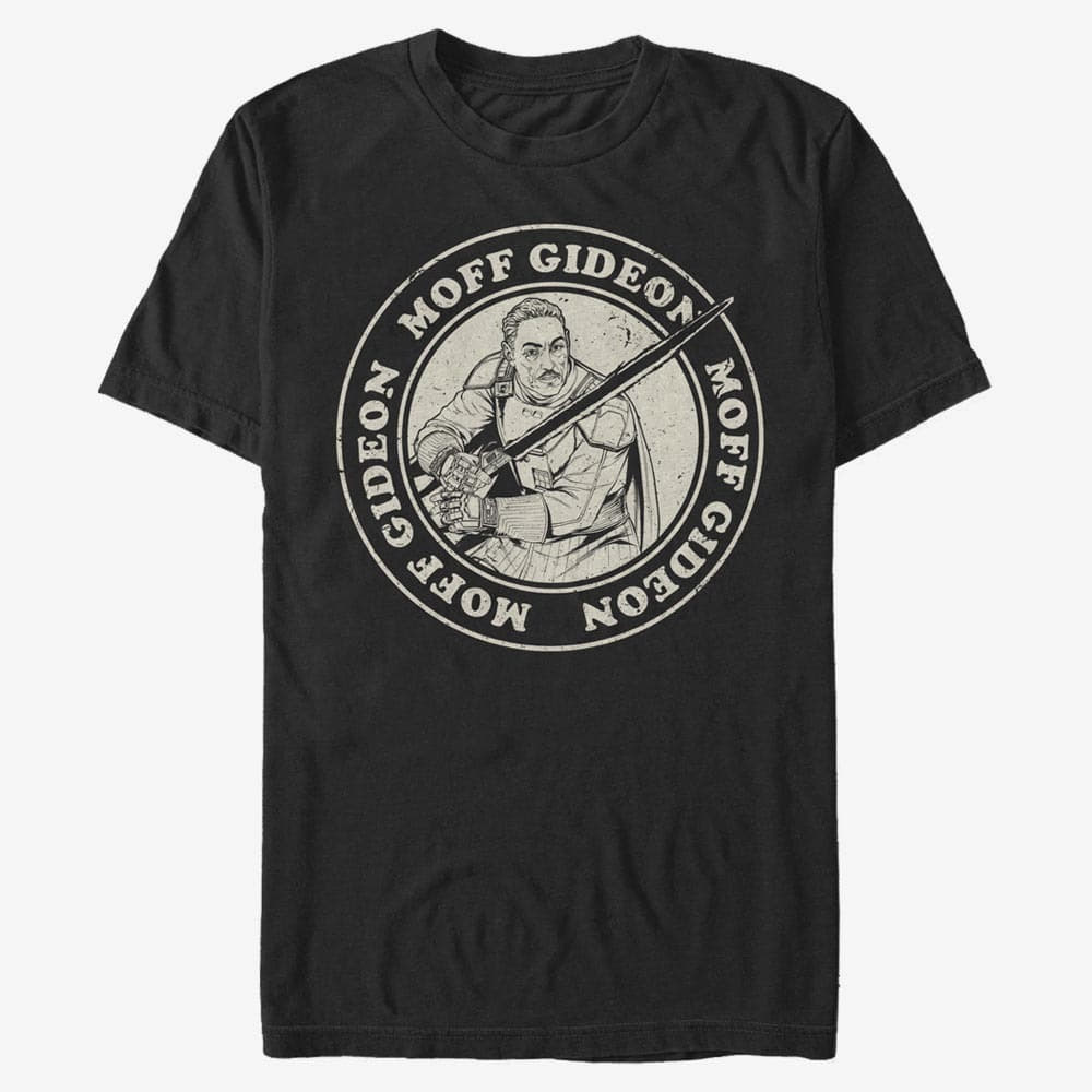 Тениски Merch Star Wars: The Mandalorian - MOFF GIDEON CIRCLE Unisex T-Shirt Black