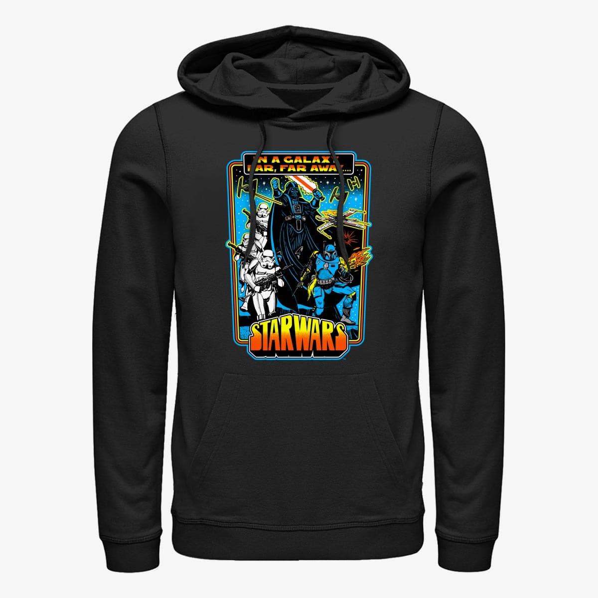 Pulóverek Merch Star Wars - Groovy Galaxy Unisex Hoodie Black