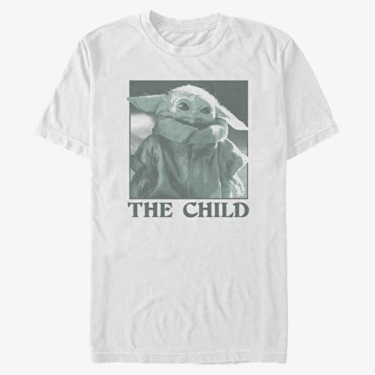 T-shirt Merch Star Wars: The Mandalorian - The Child Monochrome Unisex T-Shirt White