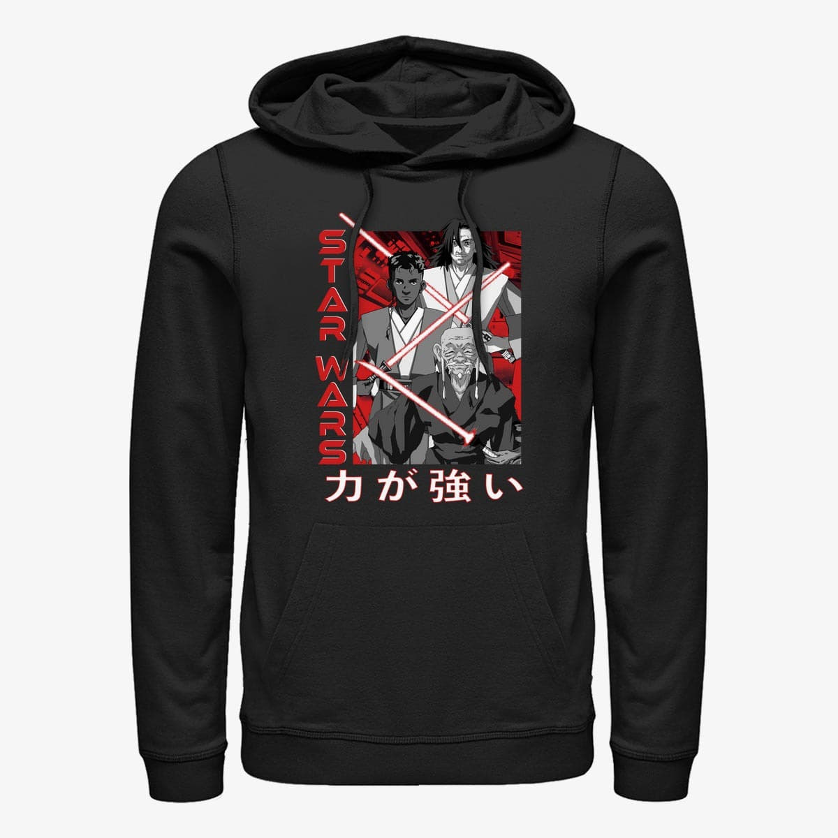 Суитчъри Merch Star Wars: Visions - Weapons Anime Unisex Hoodie Black