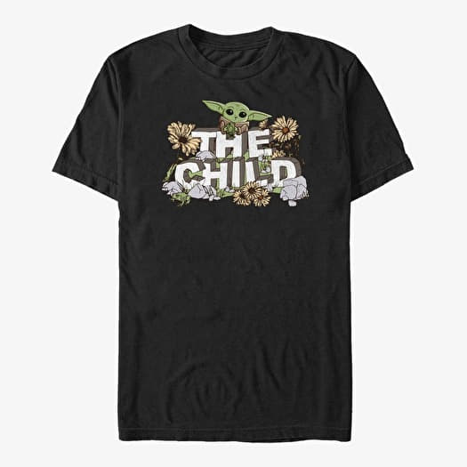 T-shirt Merch Star Wars: The Mandalorian - Vintage Flower Child Rock Unisex T-Shirt Black