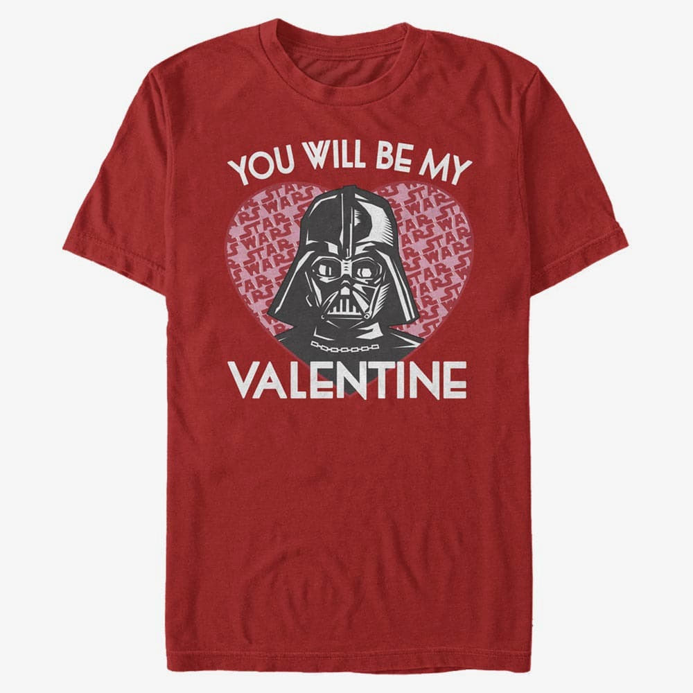 Marškinėliai Merch Star Wars: Classic - You Will Darth Unisex T-Shirt Red