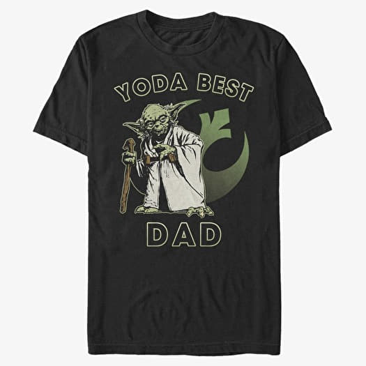 Majica Merch Star Wars: Classic - Yoda Best Dad Unisex T-Shirt Black