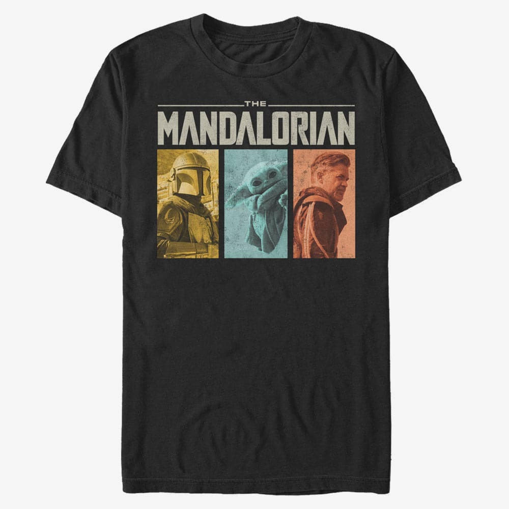 Тениски Merch Star Wars: The Mandalorian - MandoMon Epi Group Unisex T-Shirt Black