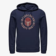 Merch Star Wars: Mandalorian - Lone Wolf Unisex Hoodie Navy Blue