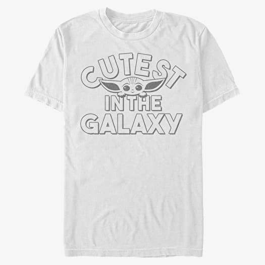 Tričko Merch Star Wars: The Mandalorian - Cutest Child Unisex T-Shirt White
