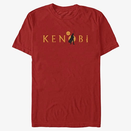 T-shirt Merch Star Wars Obi-Wan - Kenobi Two Suns Logo Unisex T-Shirt Red