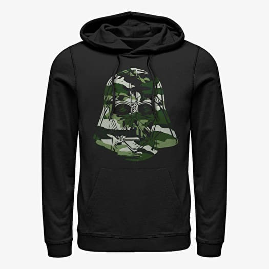 Sweatshirt Merch Star Wars - Camo Vader Green Unisex Hoodie Black