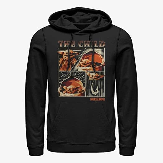 Mikina Merch Star Wars: The Mandalorian - The Child Panel Unisex Hoodie Black