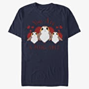Merch Star Wars: The Force Awakens - A-Porg-Able Unisex T-Shirt Navy Blue