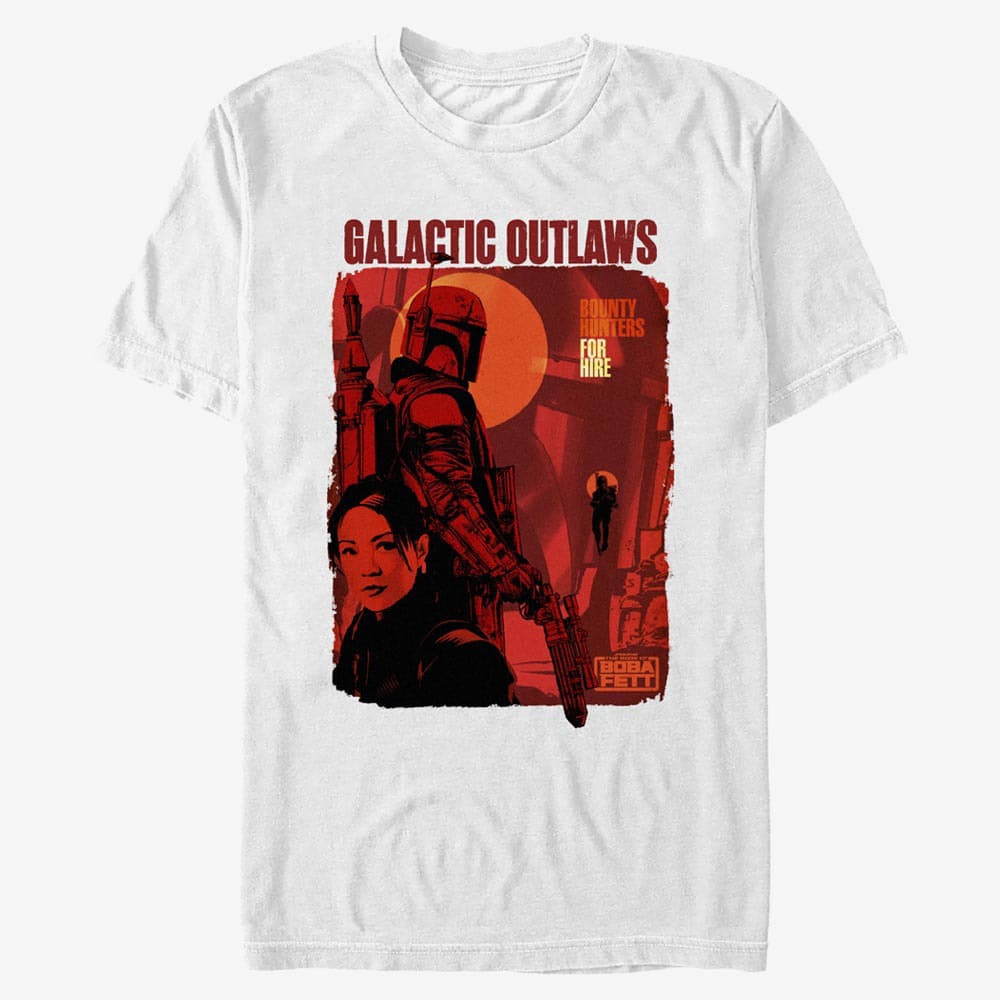 T-shirts Merch Star Wars Book of Boba Fett - Hunters For Hire Unisex T-Shirt White