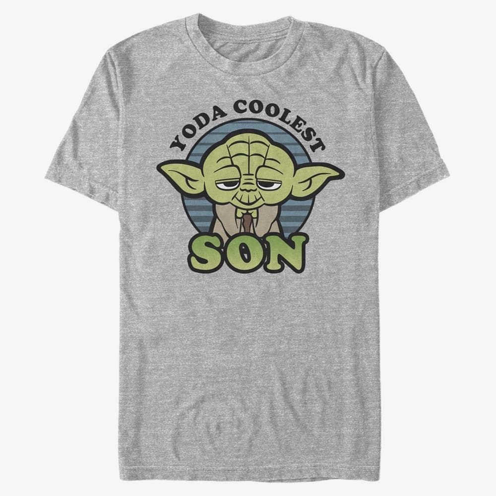 Marškinėliai Merch Star Wars: Classic - Coolest Son Unisex T-Shirt Heather Grey