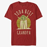 Merch Star Wars: Classic - Best Grandpa Yoda Says Unisex T-Shirt Red