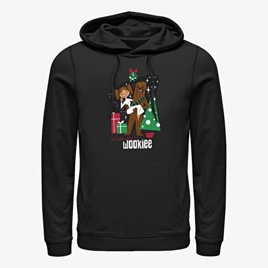 Sweatshirt Merch Star Wars: Classic - Kiss a Wookiee Unisex Hoodie Black