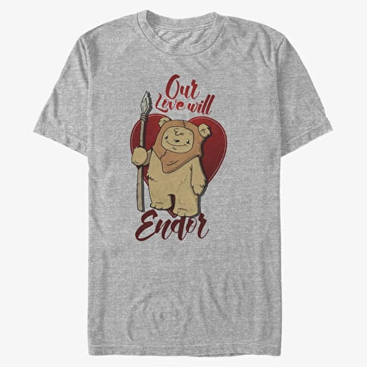 T-shirt Merch Star Wars - Love WIll Endor Unisex T-Shirt Heather Grey