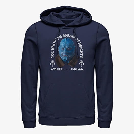 Merch Star Wars: The Mandalorian - Fire Lava Heights Unisex Hoodie Navy Blue