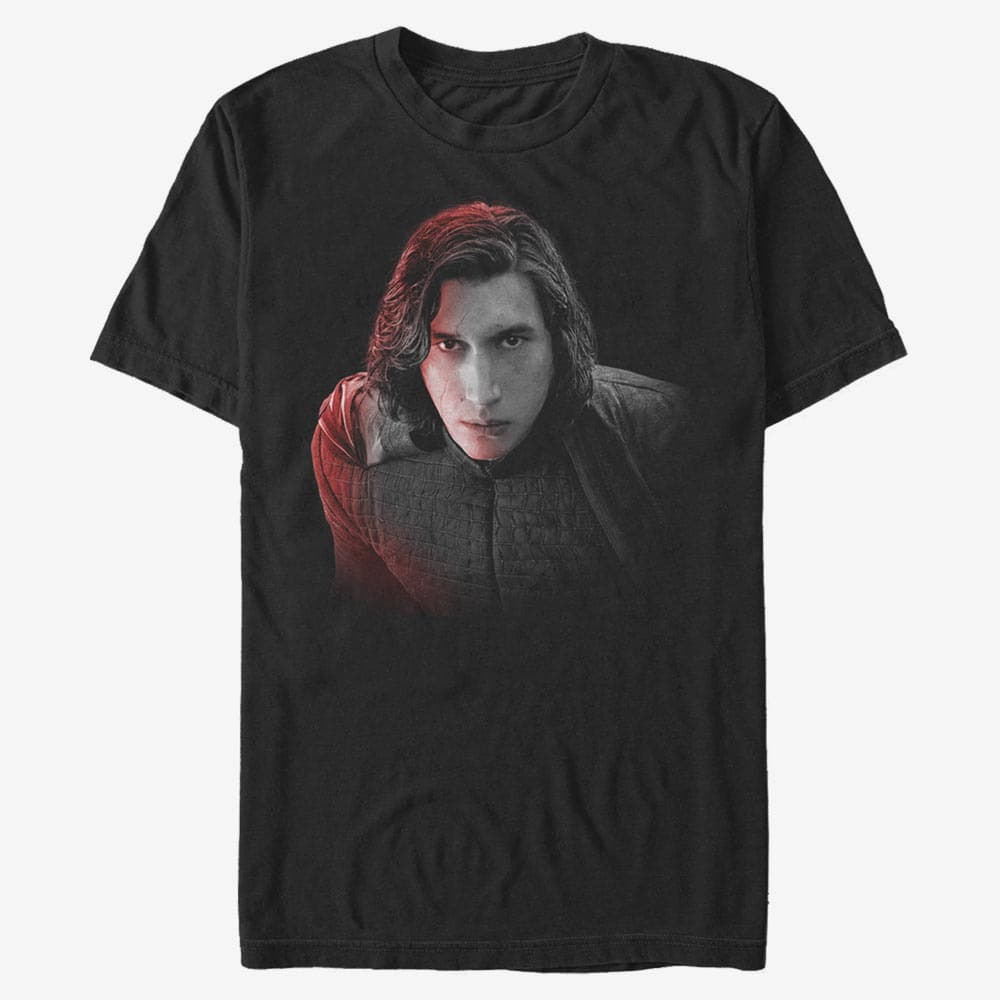 Тениски Merch Star Wars: Last Jedi - Kylo Ren Face Unisex T-Shirt Black
