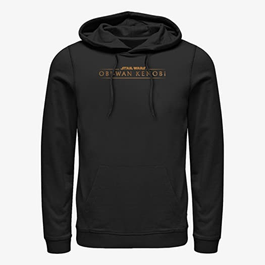 Sweatshirt Merch Star Wars Obi-Wan - Gold Logo Unisex Hoodie Black