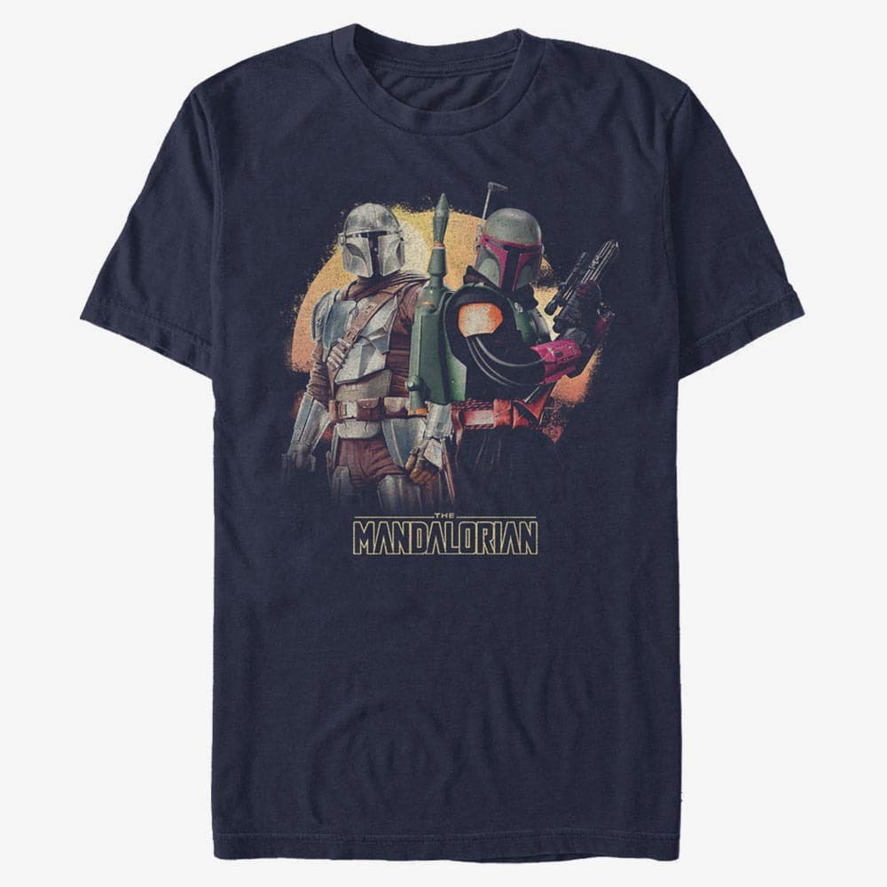 Тениски Merch Star Wars: The Mandalorian - MandoMon Epi6 Need a Break Unisex T-Shirt Navy Blue