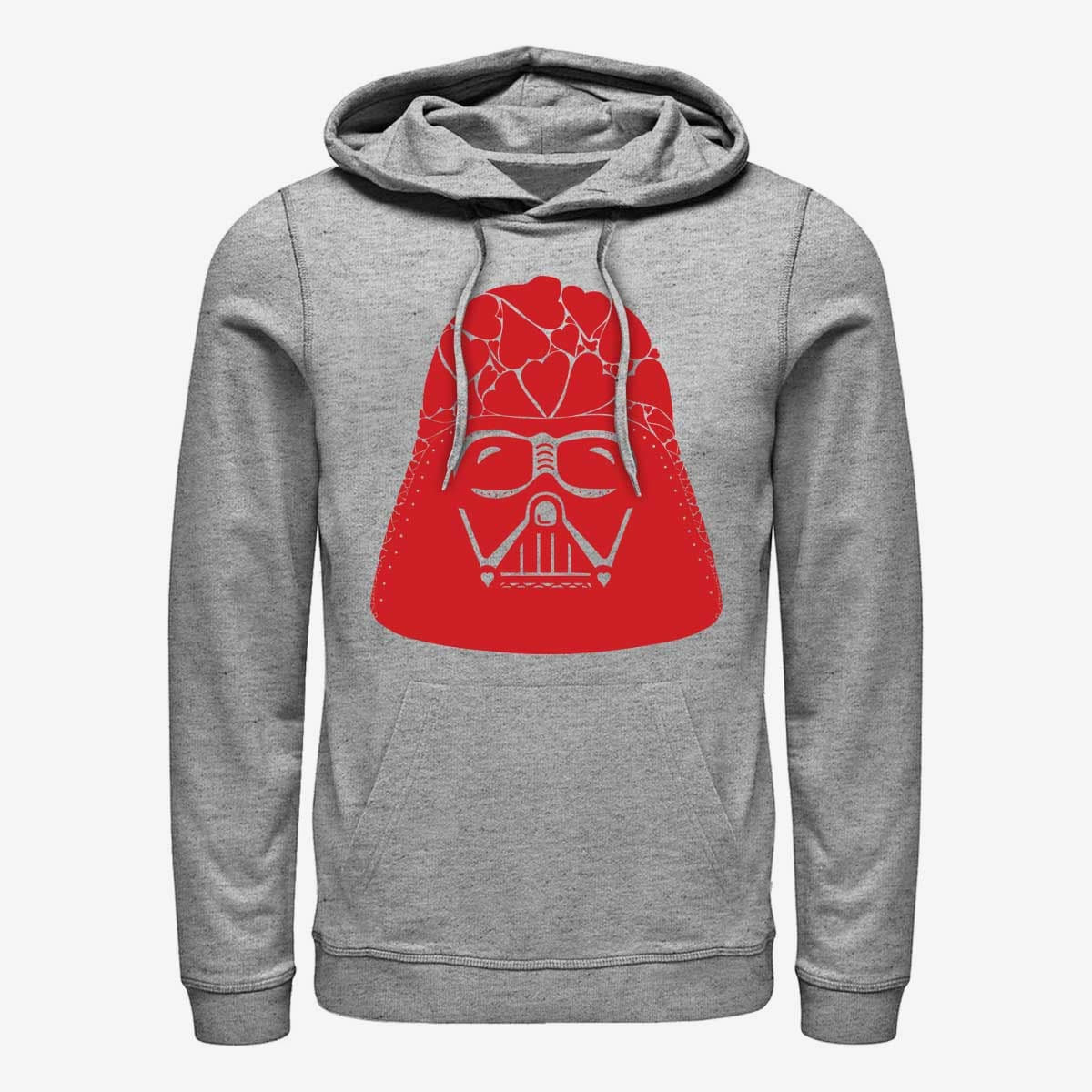 Толстовки та реглани Merch Star Wars: Classic - Vader Heart Helmet Unisex Hoodie Heather Grey
