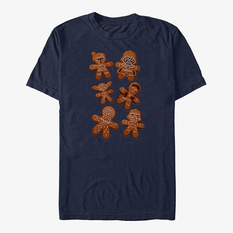 T-shirt Merch Star Wars: Classic - Gingerbread Wars Unisex T-Shirt Navy Blue
