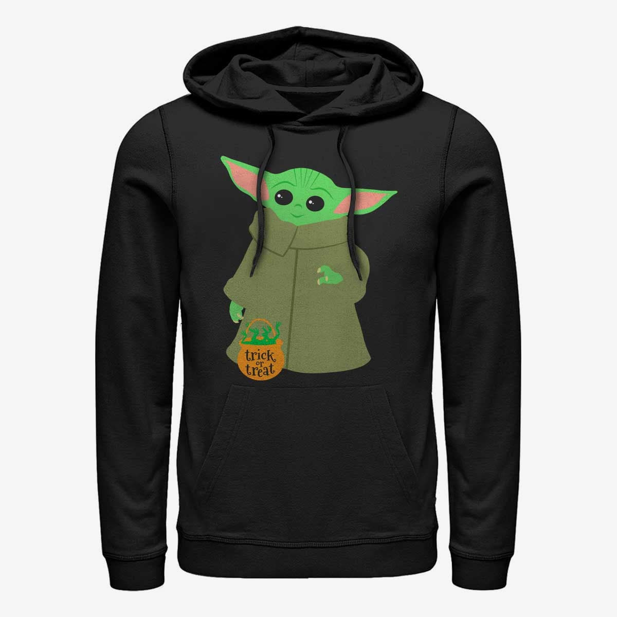 Mikiny Merch Star Wars: The Mandalorian - Trick or Treat Child Unisex Hoodie Black