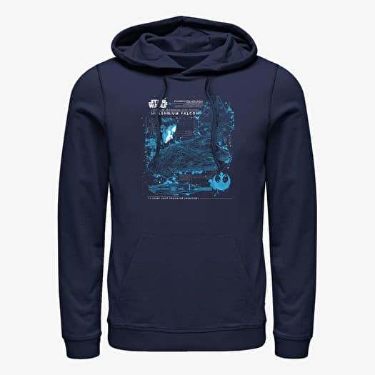 Sweatshirt Merch Star Wars: The Mandalorian - The Falcon Unisex Hoodie Navy Blue