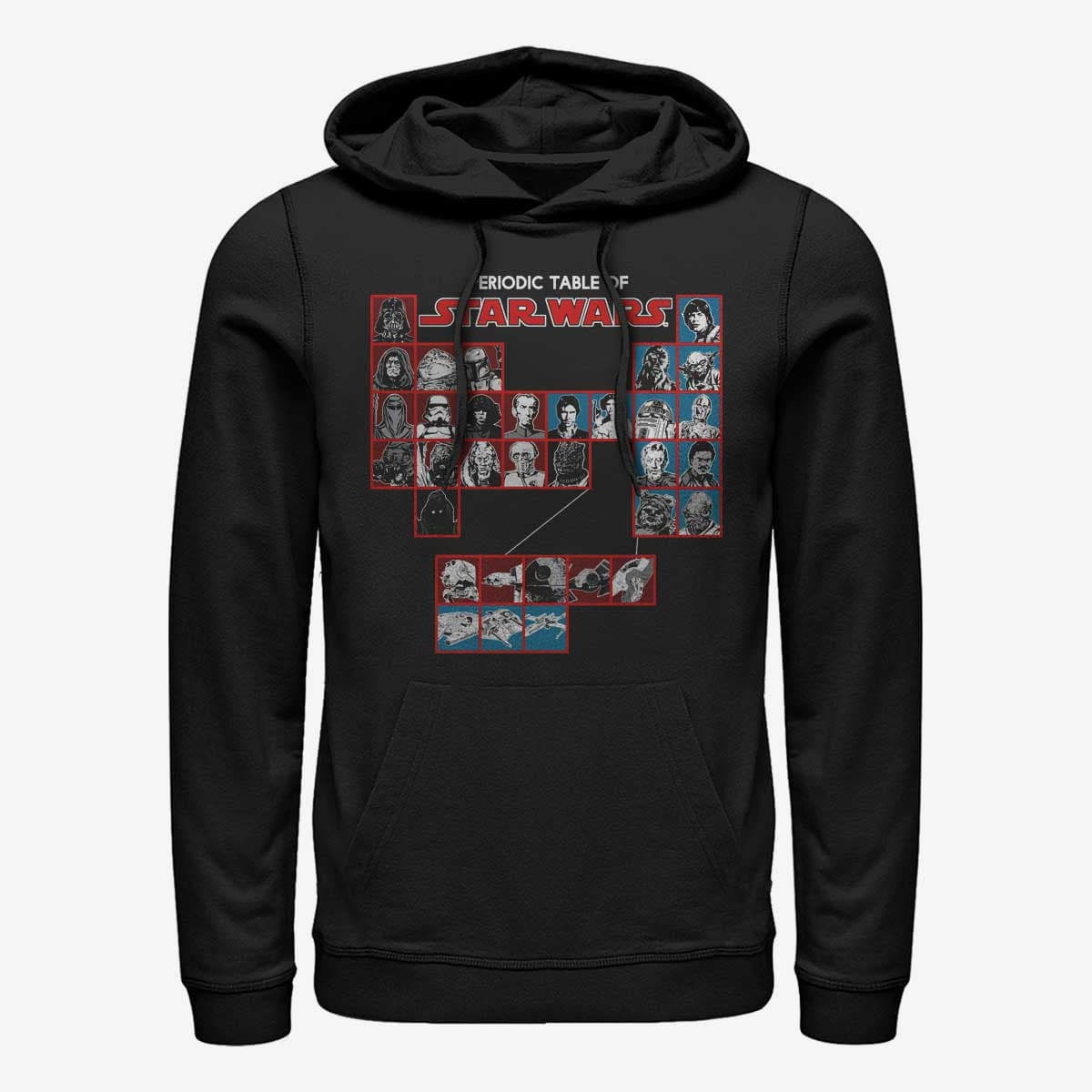Суитчъри Merch Star Wars: Classic - Hero Chart Unisex Hoodie Black