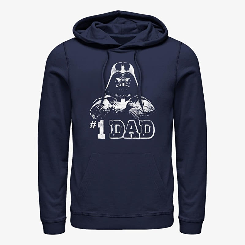 Mikina Merch Star Wars: Classic - Numero Uno Unisex Hoodie Navy Blue