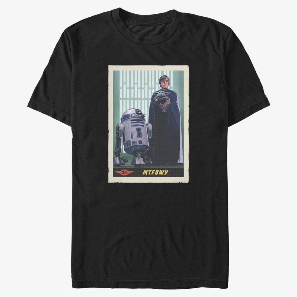 Тениски Merch Star Wars: The Mandalorian - Training Begins Card Unisex T-Shirt Black