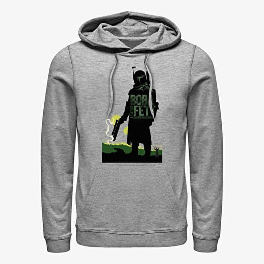 Sweatshirt Merch Star Wars Book of Boba Fett - Bouny Hunter for Hire Unisex Hoodie Heather Grey