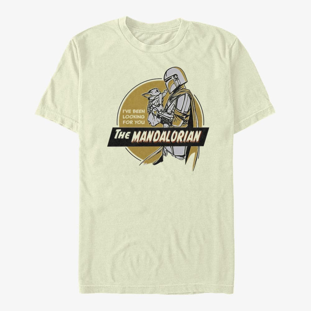 Marškinėliai Merch Star Wars: The Mandalorian - Looking for Child Unisex T-Shirt Natural