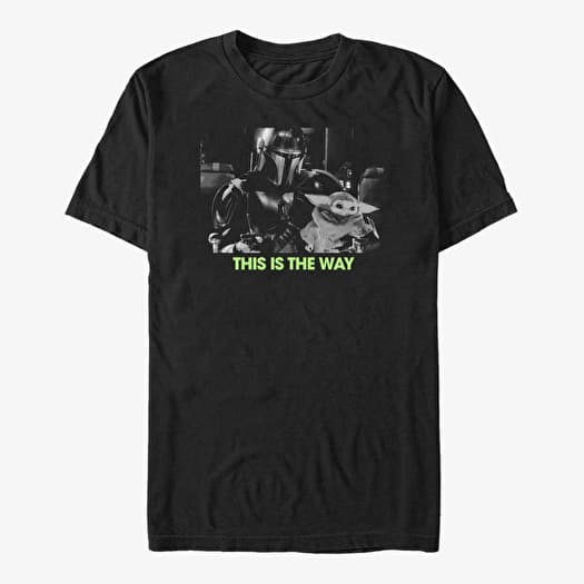 T-shirt Merch Star Wars: The Mandalorian - Fatherhood V3 Unisex T-Shirt Black